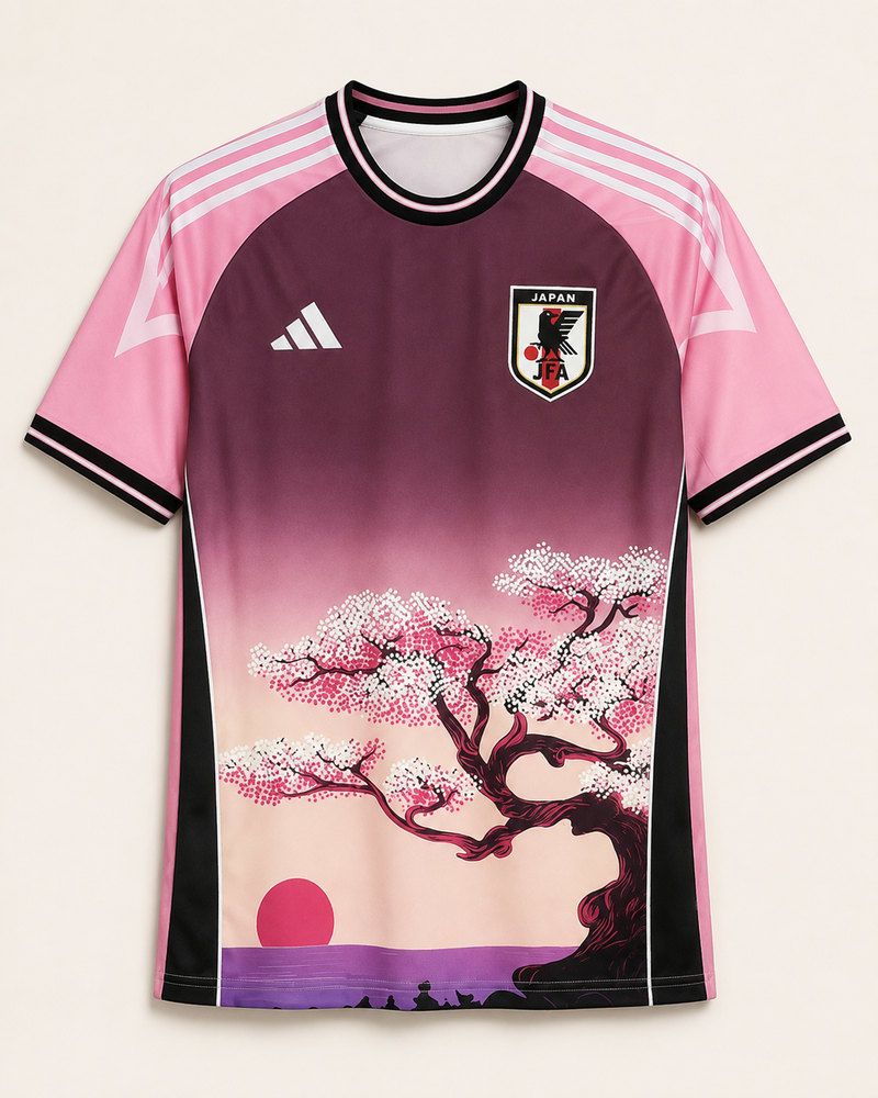 Różowa Koszulka Japonia Sakura Bloom