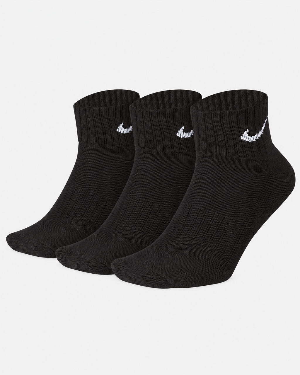 Czarne Skarpety Nike Quarter 3-Pack