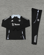 Czarny Komplet Treningowy Manchester United 2024/25