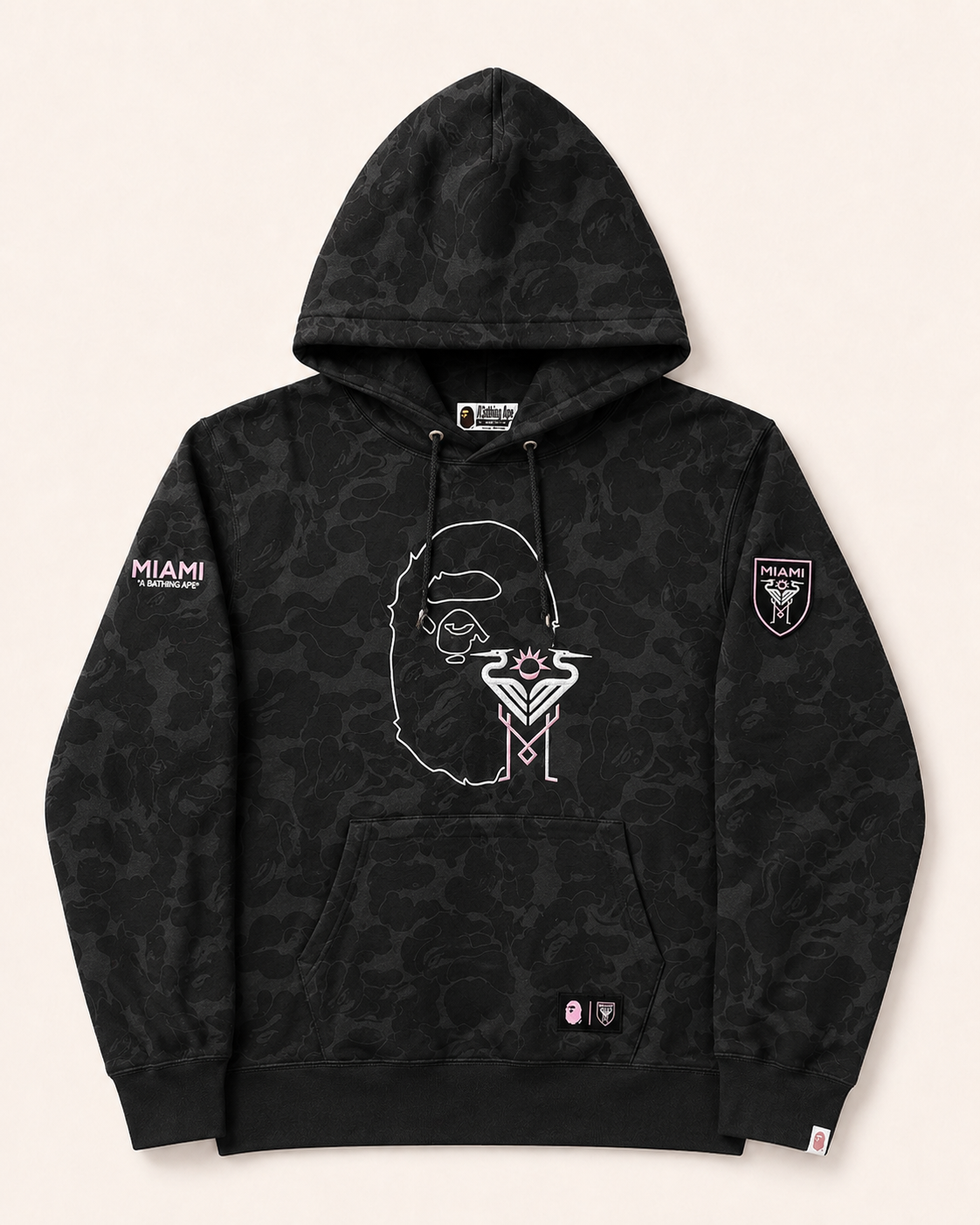Czarna Bluza Inter Miami x BAPE