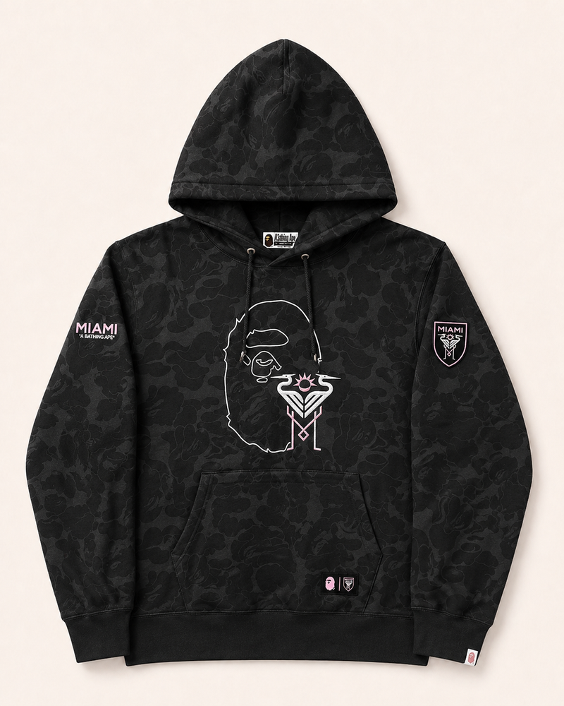 Czarna Bluza Inter Miami x BAPE