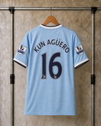 Koszulka Domowa Manchester City 2013/14 Agüero 16