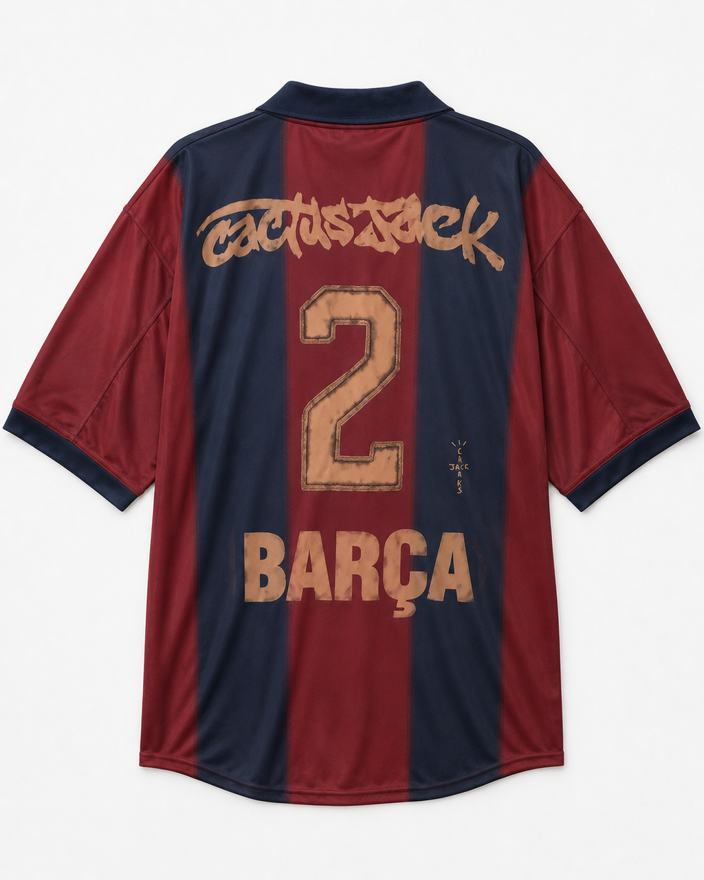 Koszulka FC Barcelona x Travis Scott Retro 2000/01 Skeleton