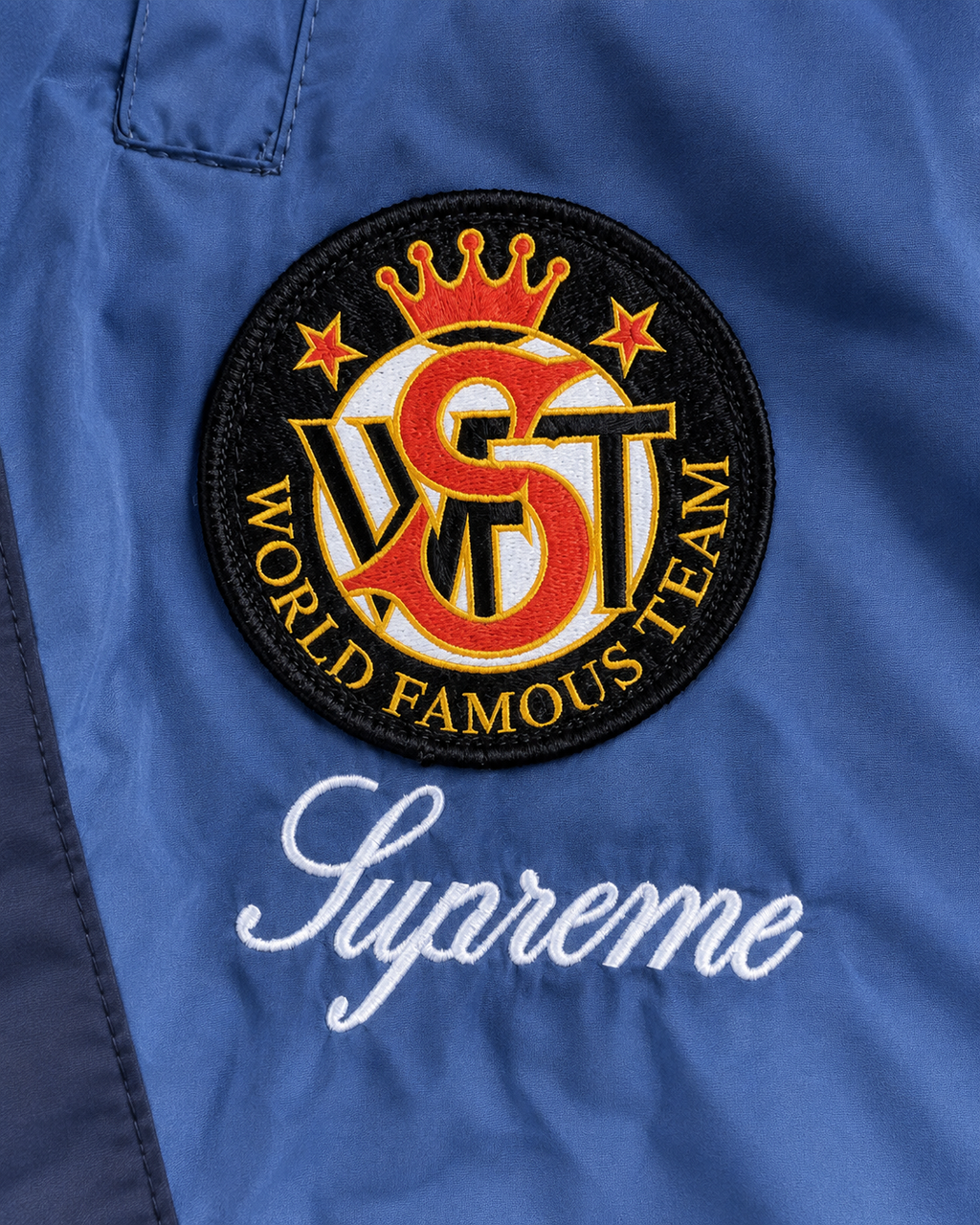 Niebieski Komplet Ortalionowy Supreme x Umbro Gradient