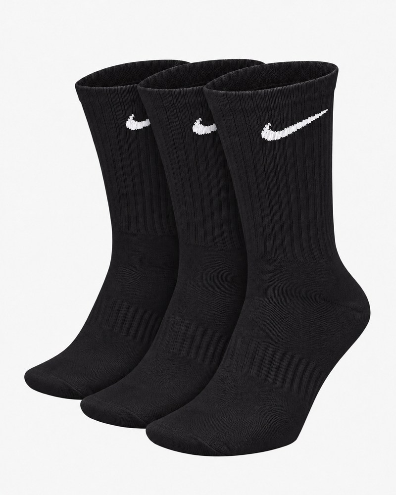 Czarne Skarpety Nike Crew 3-Pack