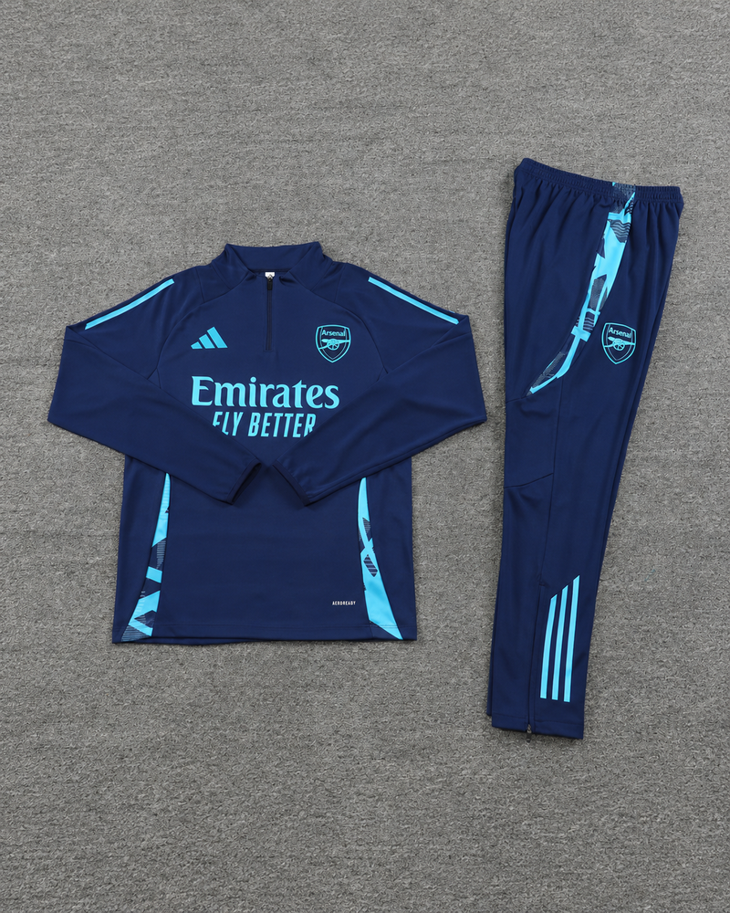 Granatowy Komplet Treningowy Arsenal 2024/25