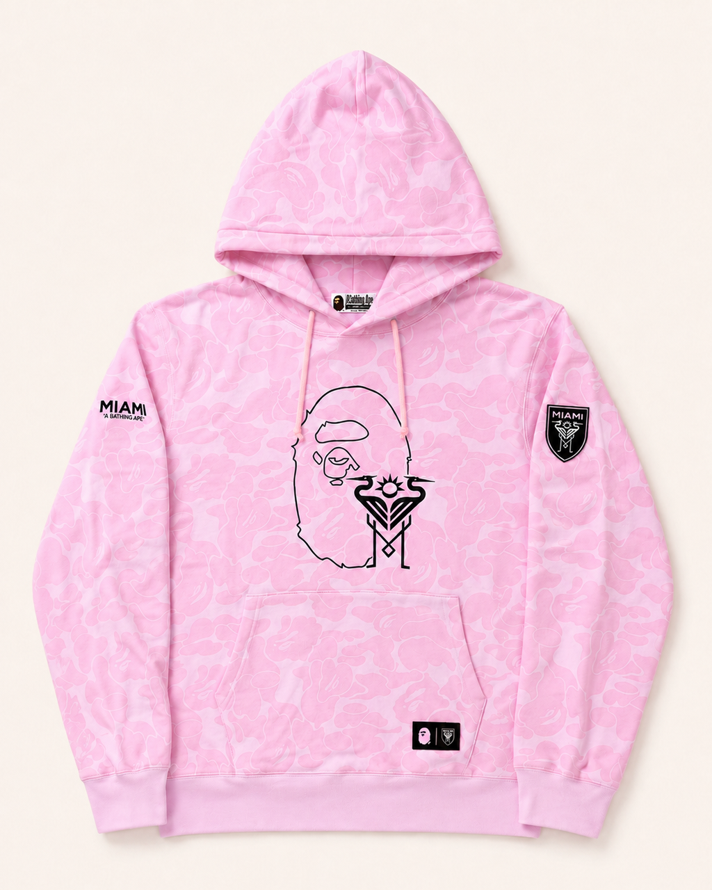 Różowa Bluza Inter Miami x BAPE