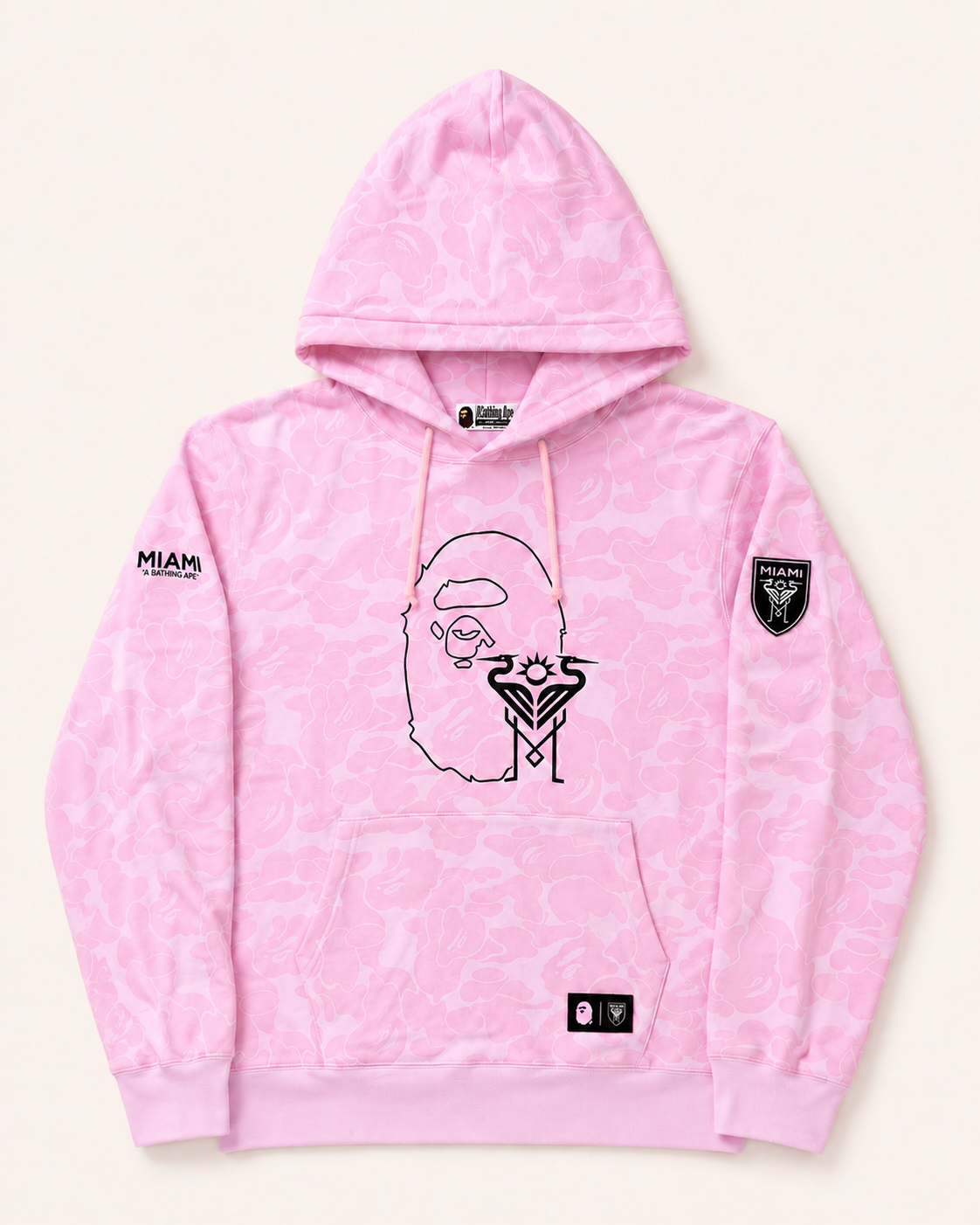 Różowa Bluza Inter Miami x BAPE