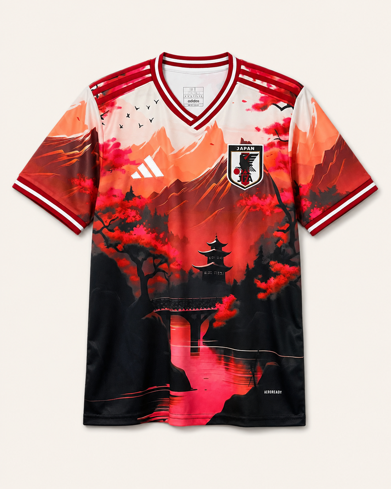 Koszulka Japonia Crimson Sunset